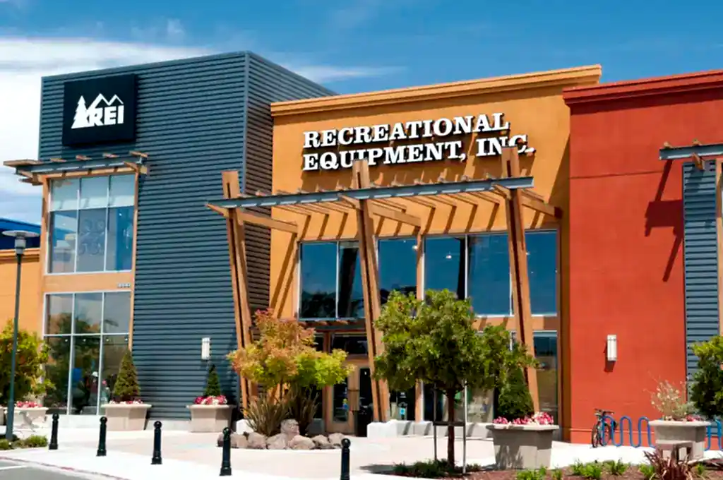 An REI storefront location
